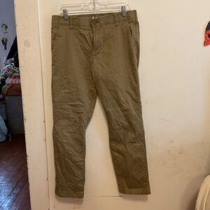 Lee Men's Straight-Leg Chinos - Olive/Tan